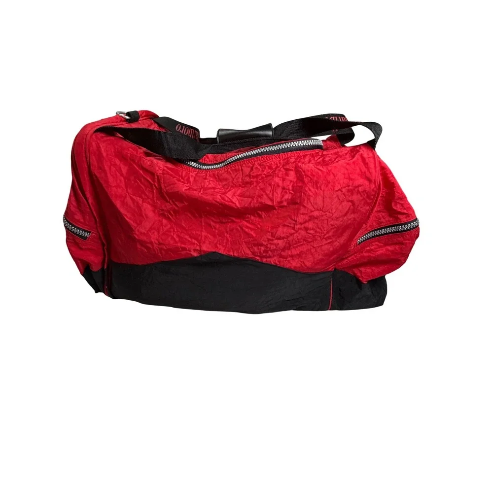 Vintage Marlboro Unlimited Large Red Blk Duffel Bag & Back Pk 90s Marlboro Miles